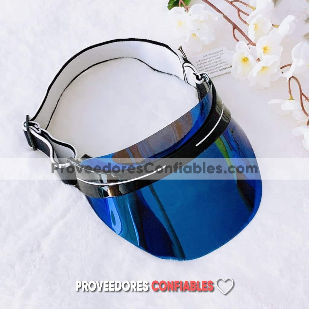 L4075 Lentes Visera Efecto Espejo Elastico Ajustable Con Detalle Negro Azul Sunglasses Proveedores Directos De Fabrica 1 Jpg