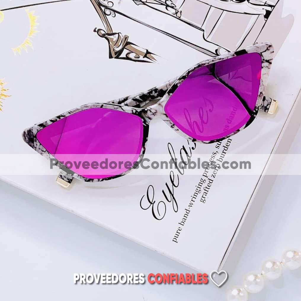 L4080 Lentes Cat Eye Marmol Efecto Espejo Rosa Sunglasses Proveedores Directos De Fabrica 2 Jpg