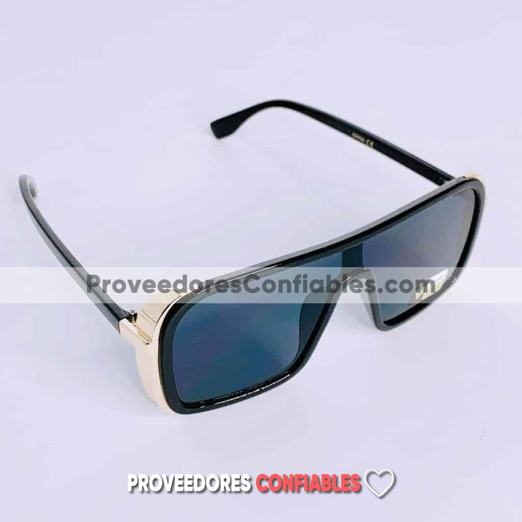 L4107 Lentes Cuadrado Con Detalle Dorado Negro Sunglasses Proveedores Directos De Fabrica 1 Jpg
