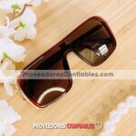 L4111 Lentes Cuadrado Con Detalle Dorado Cafe Sunglasses Proveedores Directos De Fabrica 1 Jpg