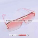 L4112 Lentes Cuadrado Con Detalle Dorado Rosa Sunglasses Proveedores Directos De Fabrica 1 Jpg