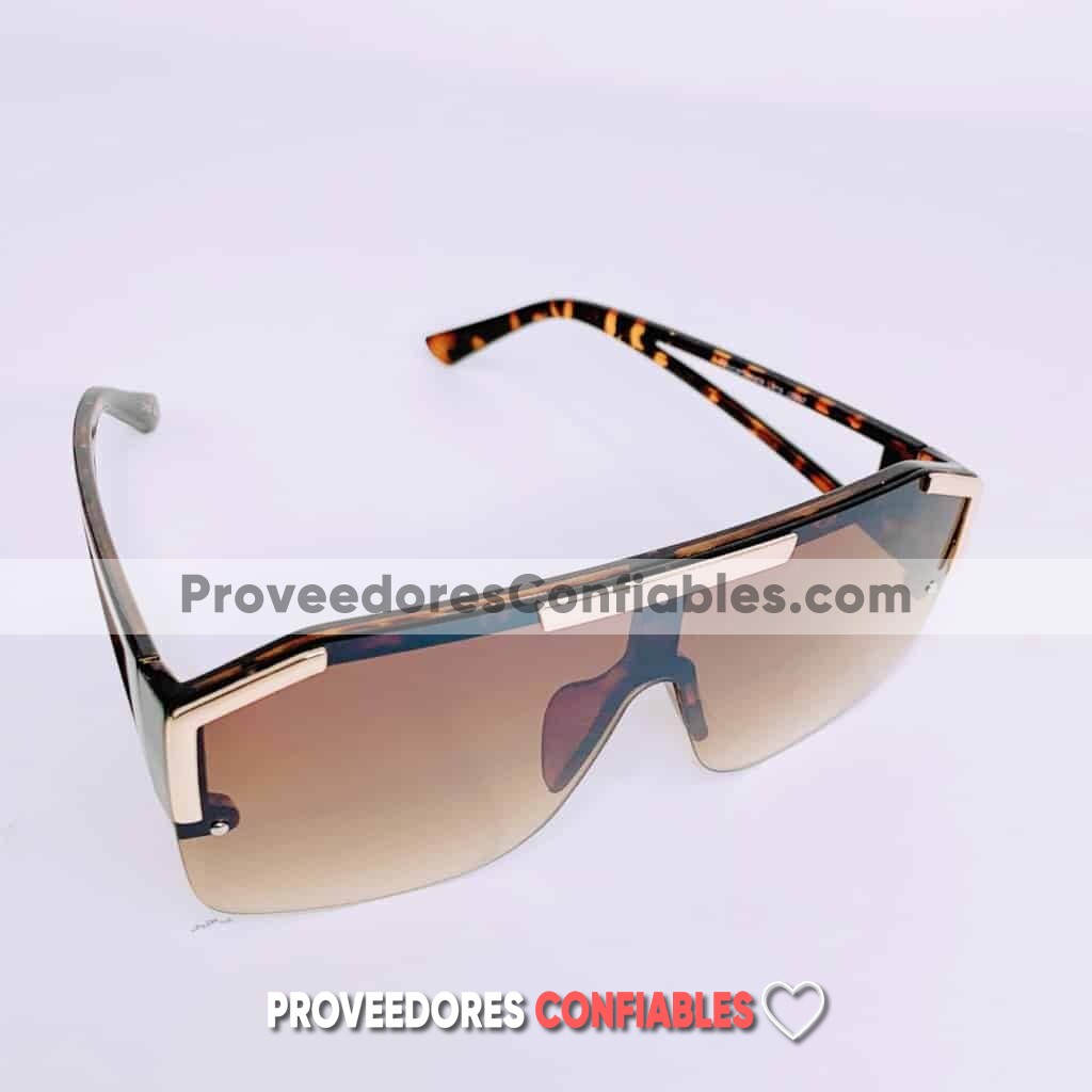 L4114 Lentes Cuadrado Con Detalle Dorado Cafe Sunglasses Proveedores Directos De Fabrica 1 Jpg