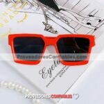 L4133 Lentes Armazon Rojo Detalle Dorado Negro Sunglasses Proveedores Directos De Fabrica 1 Jpg