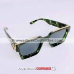 L4134 Lentes Armazon Verde Detalle Dorado Negro Sunglasses Proveedores Directos De Fabrica 1 Jpg