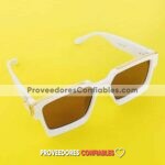 L4135 Lentes Armazon Blanco Detalle Dorado Cafe Sunglasses Proveedores Directos De Fabrica 1 Jpg