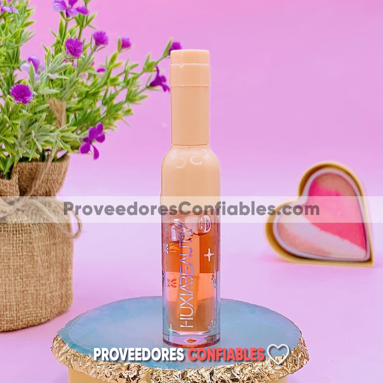 M4824 Labial Gloss Botella Naranja Huxia Beauty Cosmeticos Por Mayoreo 1 Jpeg