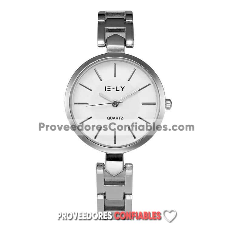R2991 Reloj Plata Extensible Metal Caratula Blanca Ely A La Moda Mayoreo Jpg