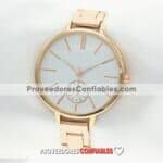 R3226 Reloj Rose Gold Extensible Metal Caratula Rose Gold Sin Numeros A La Moda Mayoreo 1 Jpg