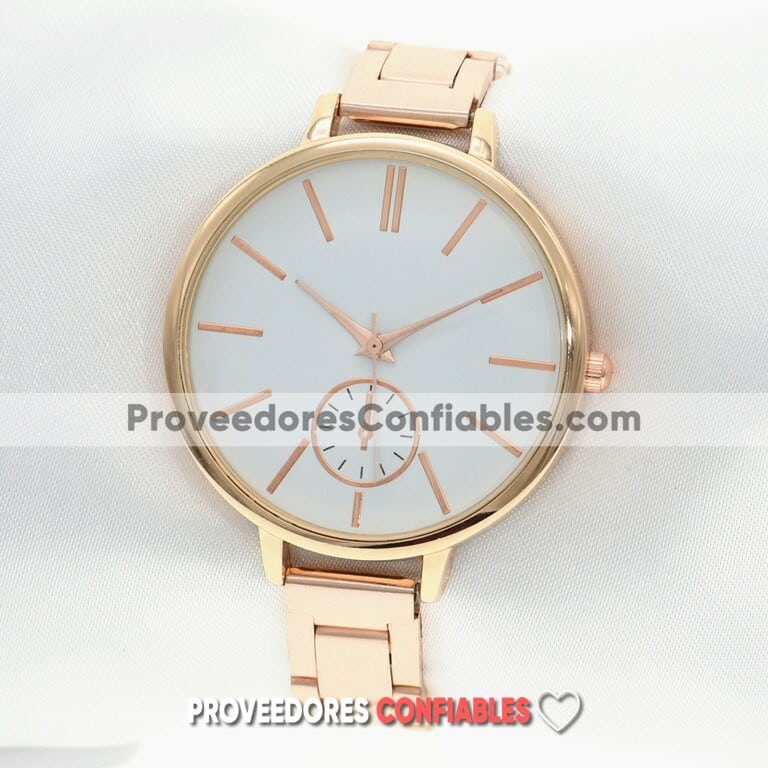 R3226 Reloj Rose Gold Extensible Metal Caratula Rose Gold Sin Numeros A La Moda Mayoreo 2 Jpg