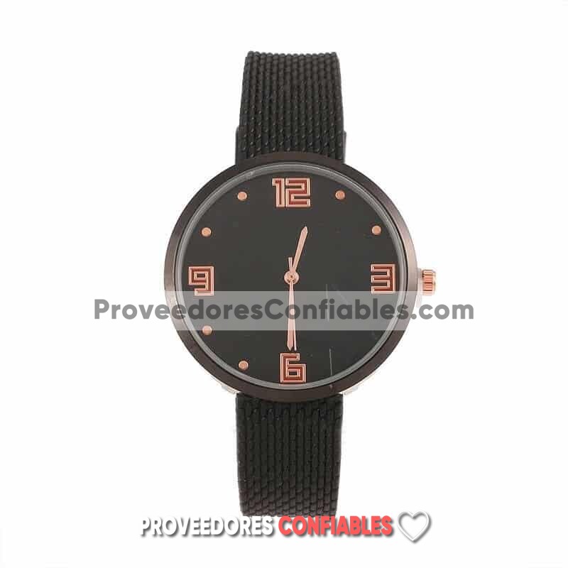 R4383 Reloj Fondo Negro Con Numeros Y Estrella Tipo Platico Relieve Reloj De Moda Al Mayoreo Jpg