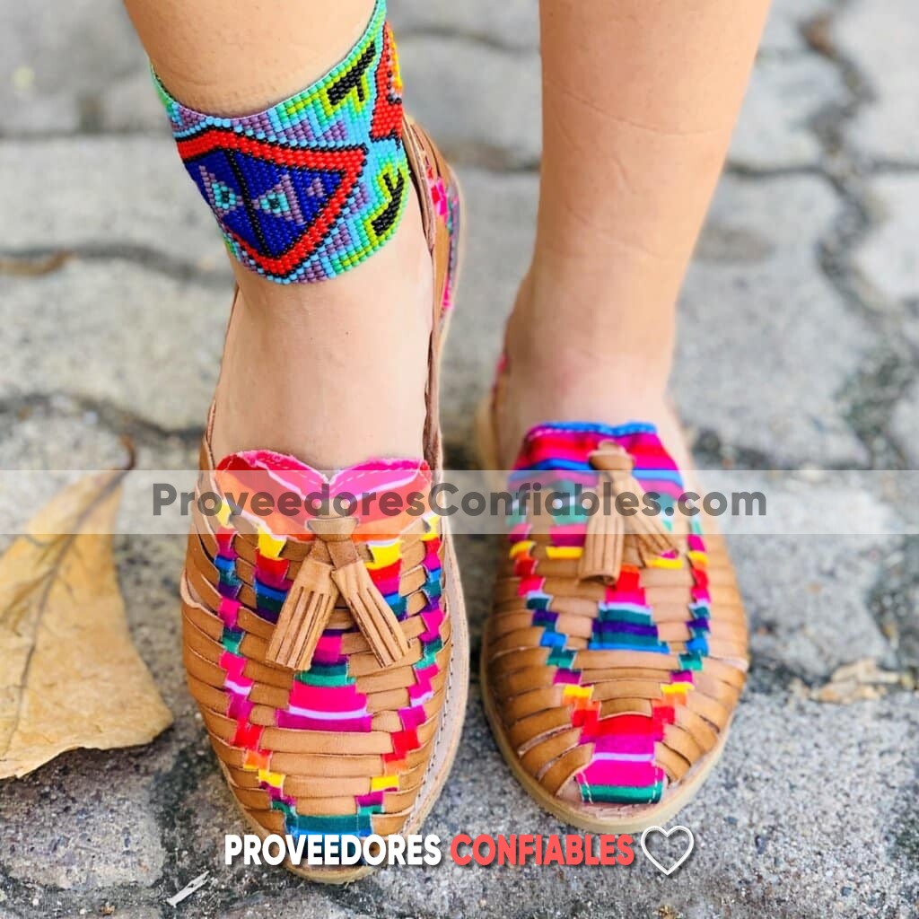 Zj00007 Huarache Artesanal Piso Mujer Mayoreo Fabricante Calzado Zapatos Proveedor Sandalias Taller Maquilador Scaled 1 Jpg