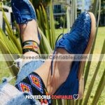 Zj00040 Huarache Artesanal Piel Azul Rey Agujeta Piso Mujer Mayoreo Fabricante Calzado Zapatos 1 Jpg