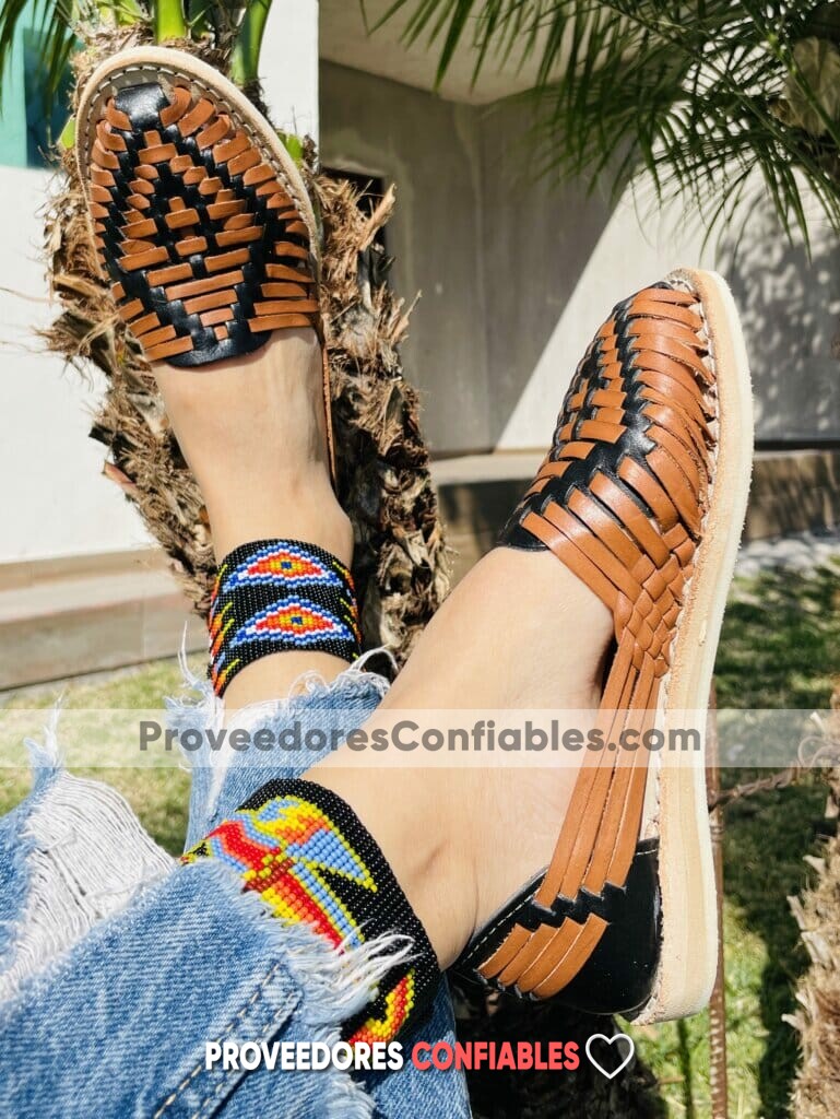 Zj00737 Huarache Artesanal Piso Mujer Mayoreo Fabricante Calzado Zapatos 1 Jpg