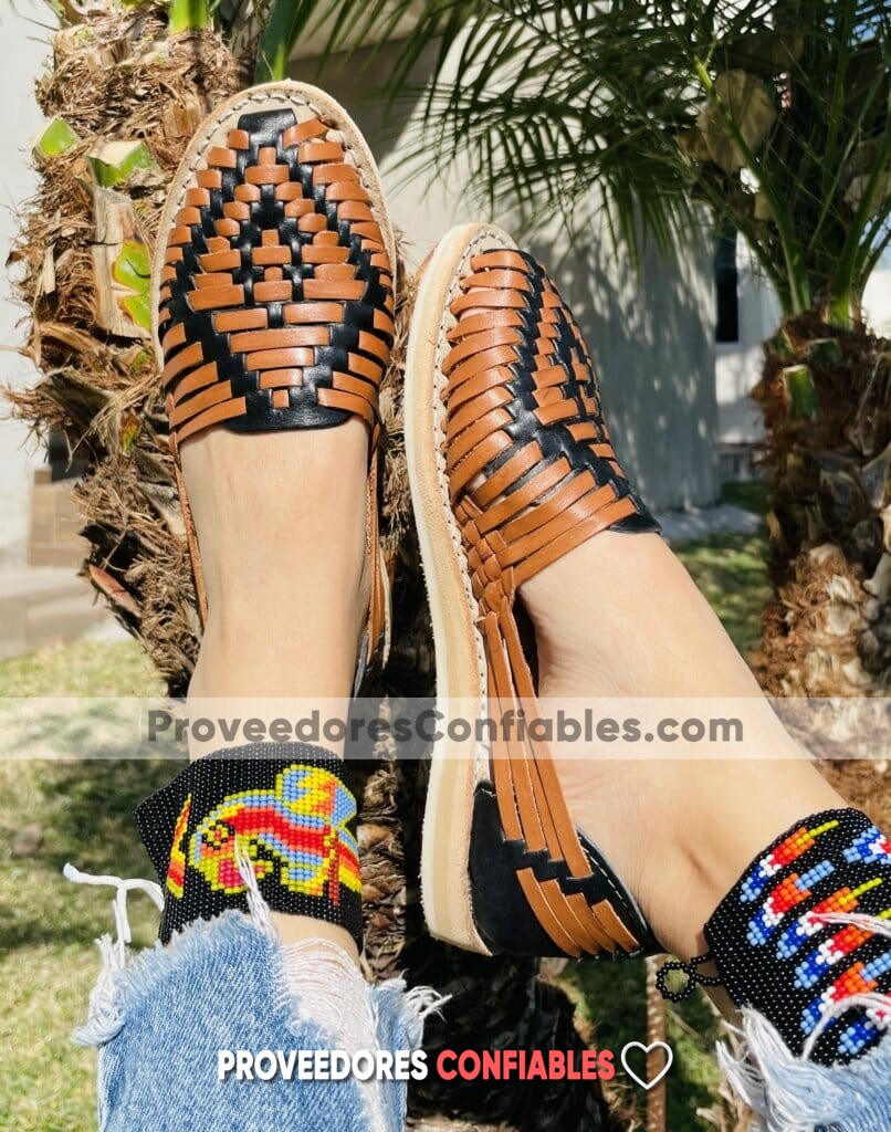 Zj00737 Huarache Artesanal Piso Mujer Mayoreo Fabricante Calzado Zapatos 2 Jpg