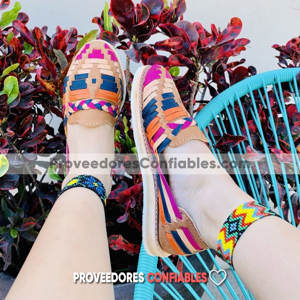 Zj00818 Huarache Artesanal Piso Mujer Mayoreo Fabricante Calzado Zapatos Proveedor Sandalias Taller Maquilador Scaled 1 Jpeg