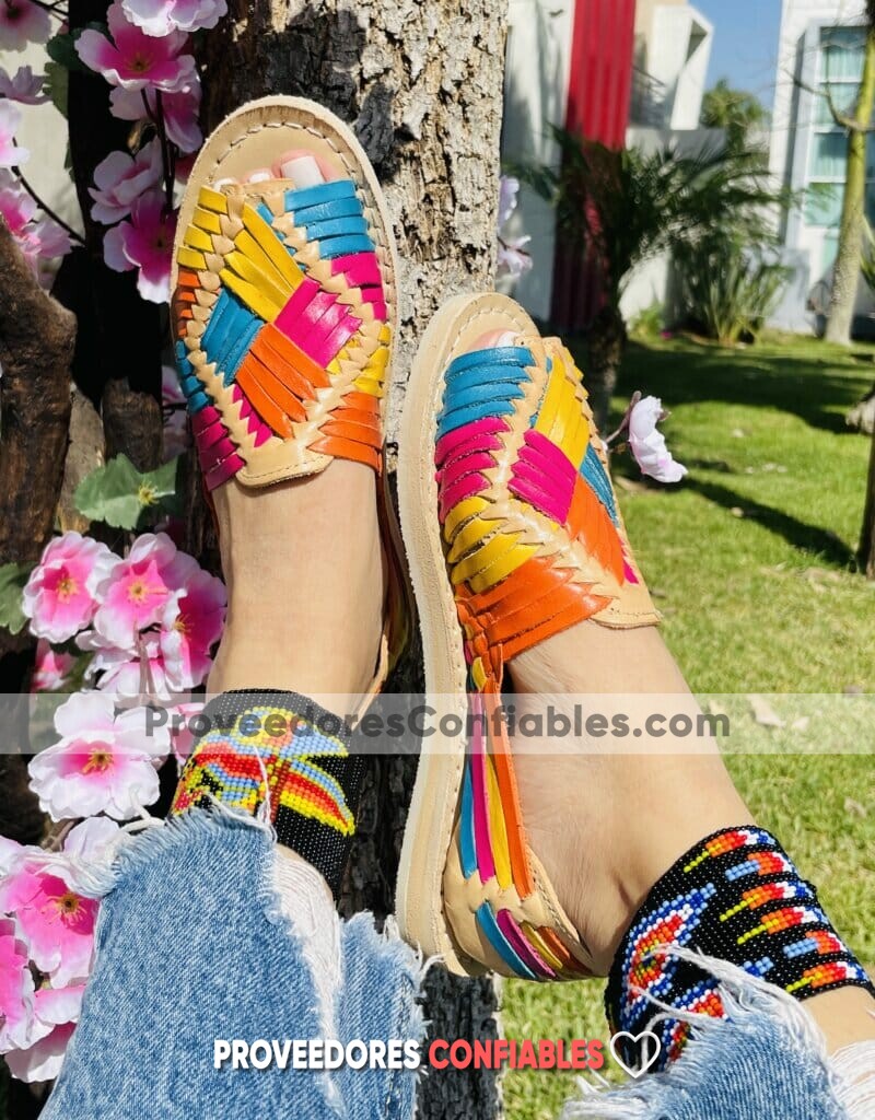 Zj00849 Huarache Artesanal Piso Mujer Mayoreo Fabricante Calzado Zapatos Proveedor Sandalias 2 Jpg