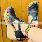 Zs00327 Plataforma Artesanales Color Negro Troquel Cruces Multicolor De Tacon Mujer De Piel Sahuayo Michoacan Mayoreo Fabricante De Calzado Zapatos Taller Maquilad Scaled Scaled 1 Jpg