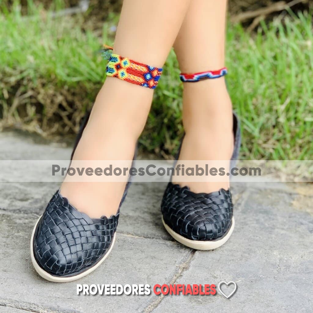 Zs00572 Plataforma Artesanales Color Negro Con Tejido De Tacon Mujer De Piel Sahuayo Michoacan Mayoreo Fabricante De Calzado Zapatos Taller Maquilador 3 Jpg