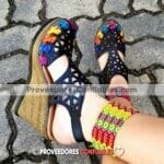 Zs00761 Huarache Artesanal Plataforma Mujer Mayoreo Fabricante Calzado Zapatos Proveedor Sandalias Taller Maquilador Jpeg
