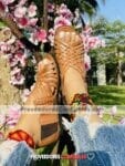 Ze00014 Huaraches Artesanales Piso Para Mujer Tan Tejido De Tiras Mayoreo Fabricante Calzado (1)
