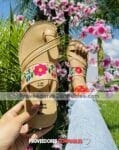 Ze00035 Huaraches Artesanales Piso Para Mujer Tan Bordado Flores Y Laser Con Dedo Mayoreo Fabricante Calzado (1)