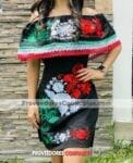 Rn00139 Vestido Artesanal Mujer Mayoreo Fabricante Proveedor Ropa Taller Maquilador (1)