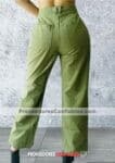 C1207 Pantalon Verde Militar De Pierna Ancha Basic Con Bolsas Proveedor De Ropa Mayoreo (1)